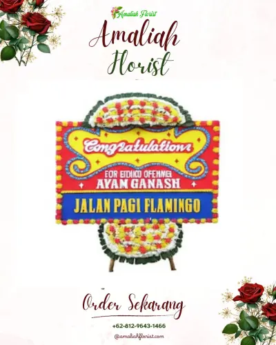 Bunga Papan Congratulation di Situ Gede